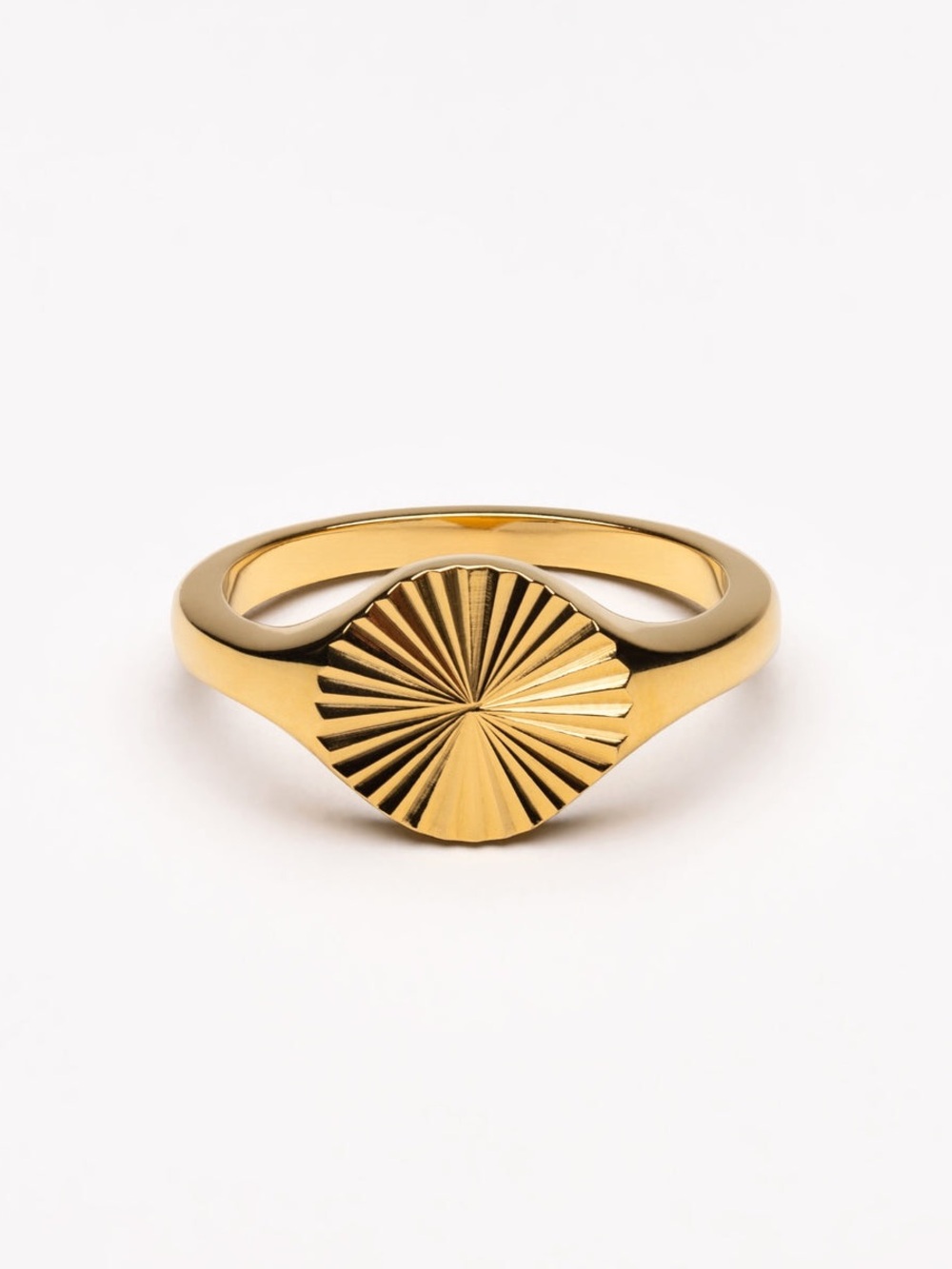 Sun Signet Ring - Gold